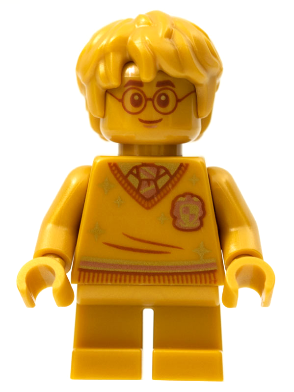 LEGO Harry Potter Pearl Gold 20th Anniversary Minifigure with 3x4 Tile