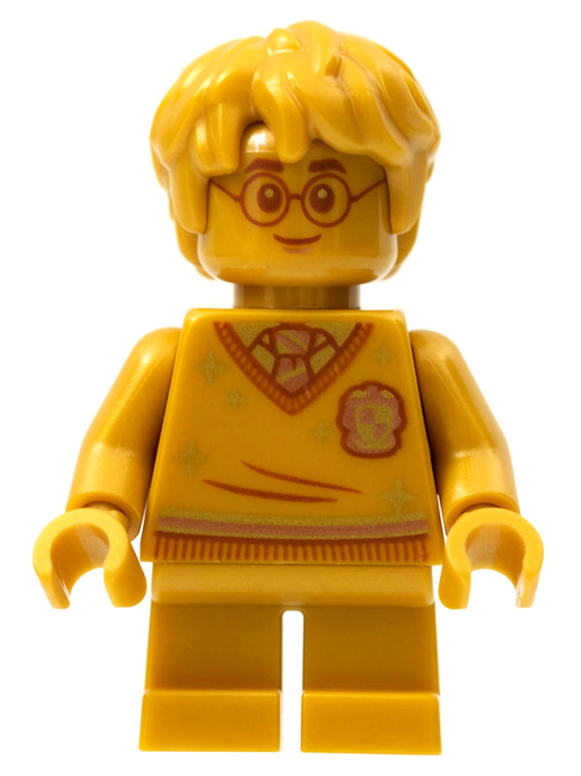 LEGO Harry Potter Pearl Gold 20th Anniversary Minifigure with 3x4 Tile