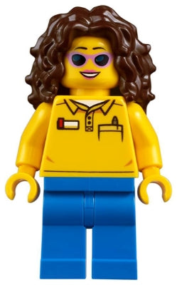 LEGO Creator / City Roller Coaster Operator Minifigure with LEGO Logo Shirt