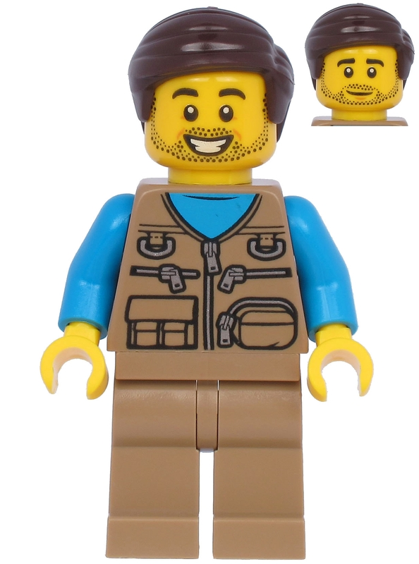LEGO Creator / City Dark Tan Vest Minifigure